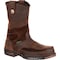 Georgia Boot Athens, Men's Waterproof Wellington Work Boot, 14 M, Leather/Suede, 10 in Height, Brown G4403 - alternate 1